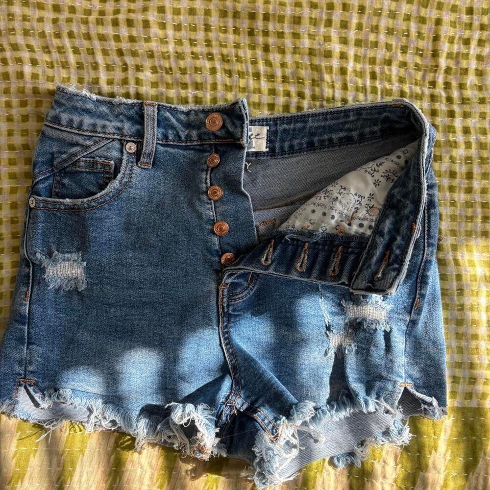 Free-people Women's Blue and Navy Shorts